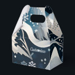 Abstrakt Winter Wonderland Gable Presentaskar<br><div class="desc">*Anpassa med texten.</div>