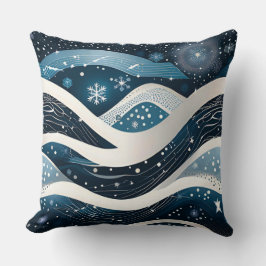 Abstrakt Winter Wonderland Kudde