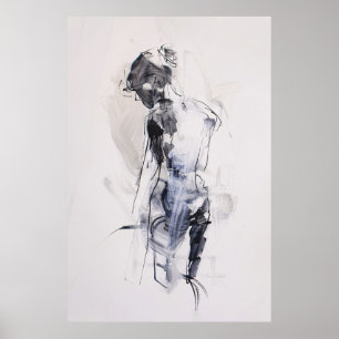 Abstrakt Woman Figur Art - Poster