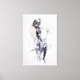 Abstrakt Woman Figur - Canvastryck