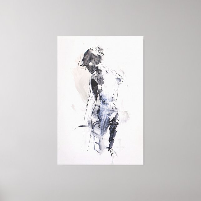 Abstrakt Woman Figur - Canvastryck (Framsida)