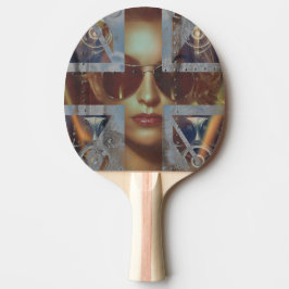 Abstrakt Woman Ping Pong Paddle Pingisracket