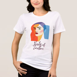 Abstrakt Woman Porträtt T Shirt