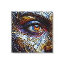 Abstrakt Womans Ansikte Closeup