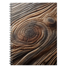 Abstrakt Wood Art Design Struktur Anteckningsbok