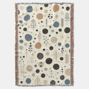 Abstrakt Woodland Filt