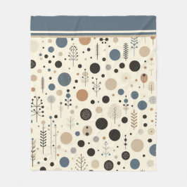 Abstrakt Woodland Fleecefilt