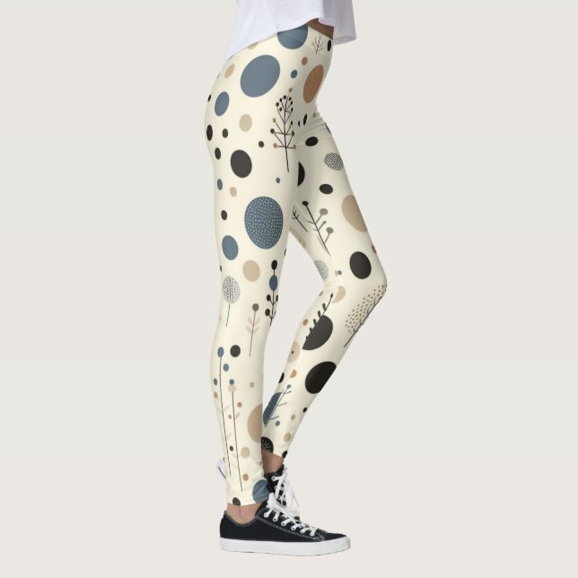 Abstrakt Woodland Leggings (Höger)