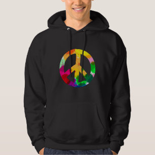 Abstrakt World Peace Symbol Hoodie