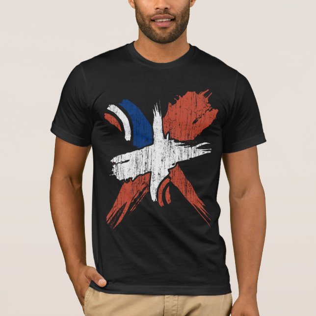 Abstrakt X (vintage) Tee Shirt (Framsida)