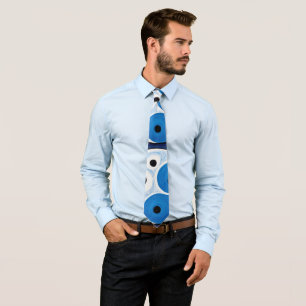 Abstrakt Yin Yang: Modernist Blue & White Slips