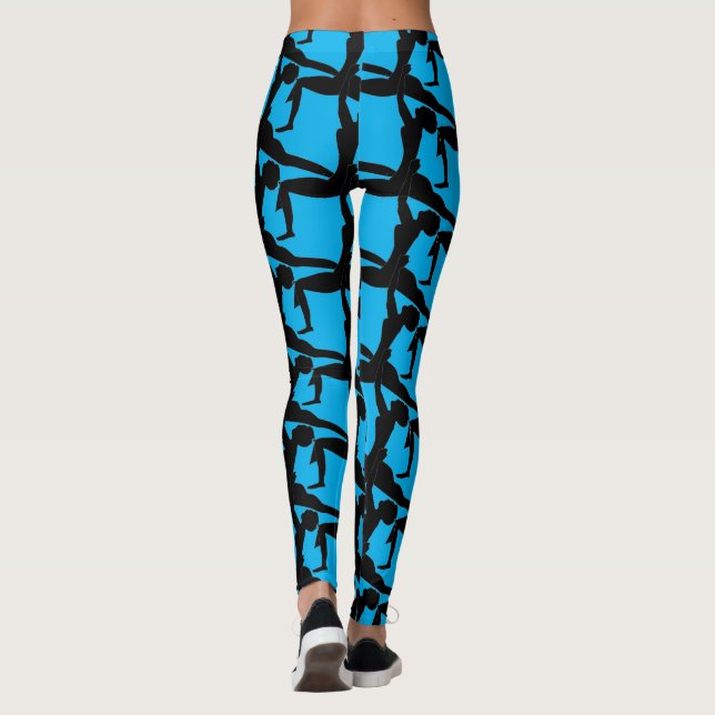 Abstrakt Yoga Dam Leggings (Baksida)