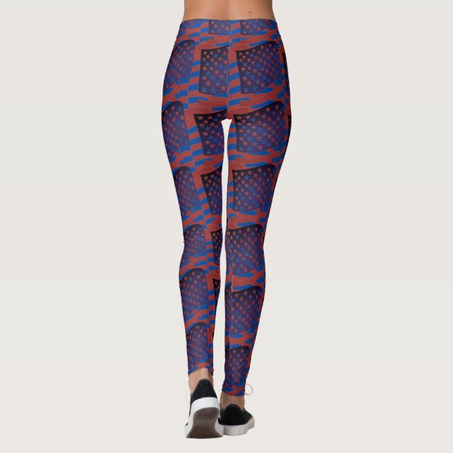 Abstrakt Yoga Dam Leggings (Baksida)