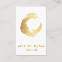 *~* Abstrakt Yoga Guld Push Reiki Zen Meditation Visitkort