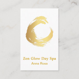 *~* Abstrakt Yoga Guld Push Reiki Zen Meditation Visitkort