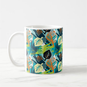 Abstrakt yta är en sömlös, grov, grym patt kaffemugg