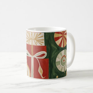 Abstrakt Yuletide Tapestry Kaffemugg