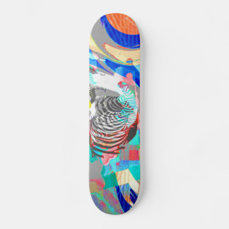 Abstrakt Zebra-grafikskateboard Skateboard Bräda 20,5 Cm