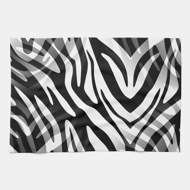 Abstrakt Zebra Kökshandduk (Horisontell)