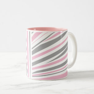 abstrakt zebra mönstrad tvåtonkaffe mugg