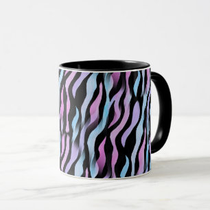 Abstrakt Zebra ränder Mugg