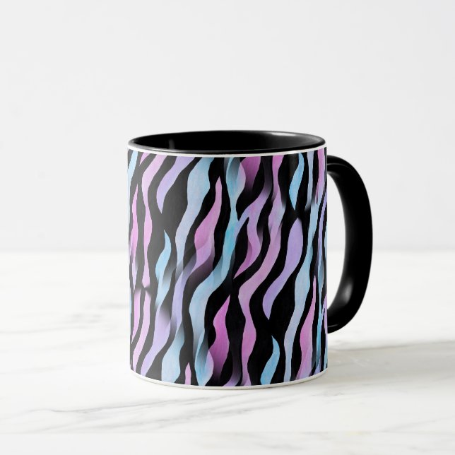 Abstrakt Zebra ränder Mugg (Framsida höger)