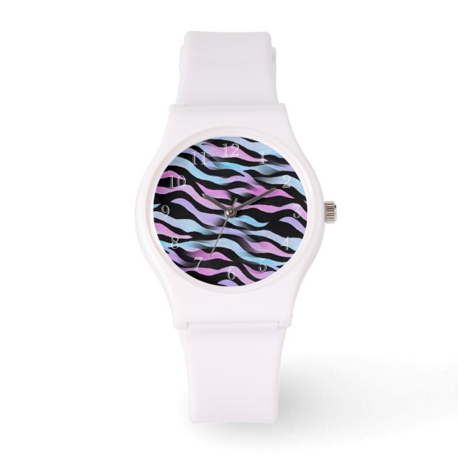 Abstrakt Zebra ränder Watch Armbandsur (Framsida)