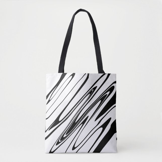 Abstrakt Zebra tryck Tygkasse (Framsida)