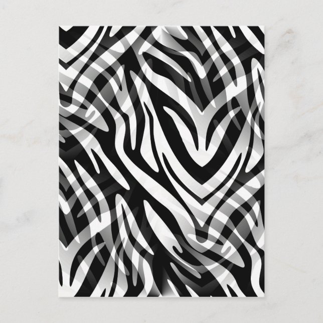 Abstrakt Zebra Vykort (Framsida)