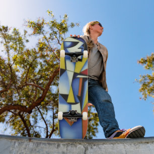 Abstrakt Zen Cubist Skateboard