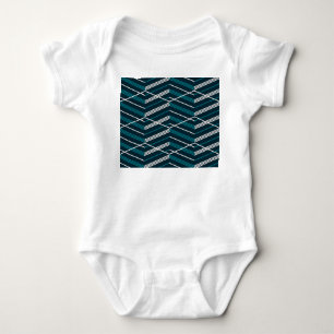 Abstrakt zigzag: elegantens geometriska vintage. t shirt