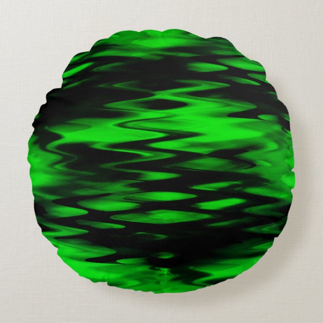 Abstrakt zigzag-formning av nedfläckaden svart til rund kudde (Framsidan)