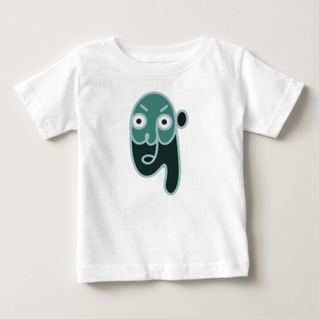 Abstrakt Zombie Ansikte T Shirt (Framsida)