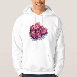 Abstrakta äpplen hoodie