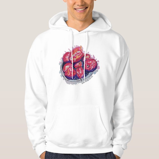 Abstrakta äpplen hoodie (Framsida)