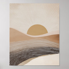 Abstrakta bergslager poster