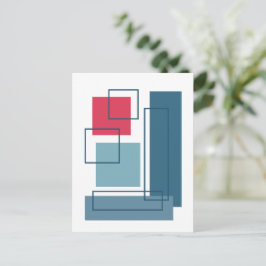 Abstrakta block 1 Geometrisk design  Vykort