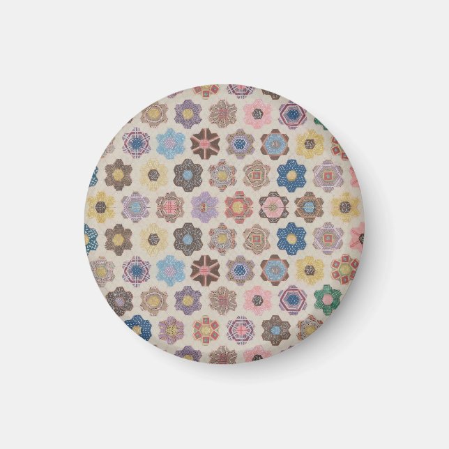 Abstrakta blommönster magnet (Framsidan)