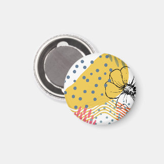 abstrakta blommor magnet