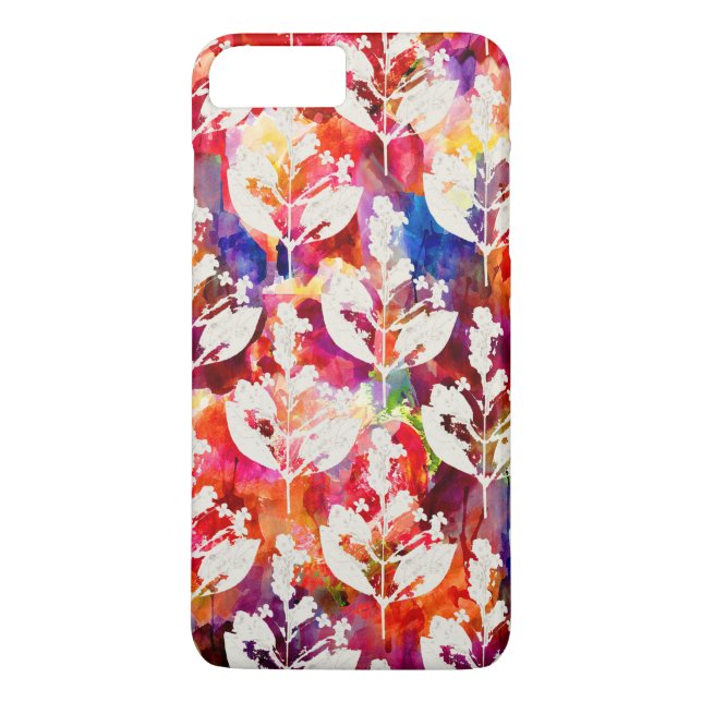 Abstrakta botaniska blad Case-Mate iPhone skal (Baksida)