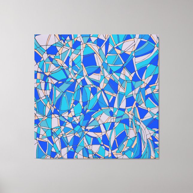 Abstrakta cirklar canvastryck (Framsida)