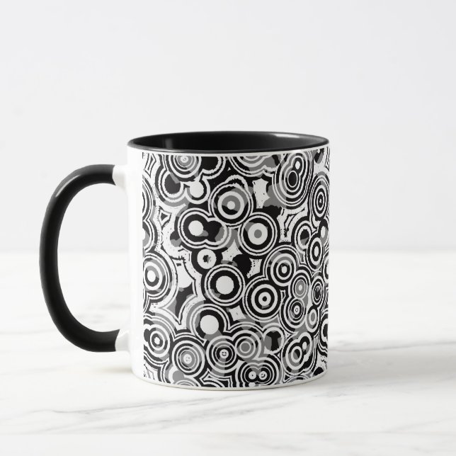 abstrakta cirklar kaffekopp (Vänster)