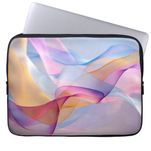 Abstrakta Färgrika Flytande Band Laptop Fodral