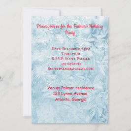 Abstrakta fjädrar och snöflingor  inbjudningar