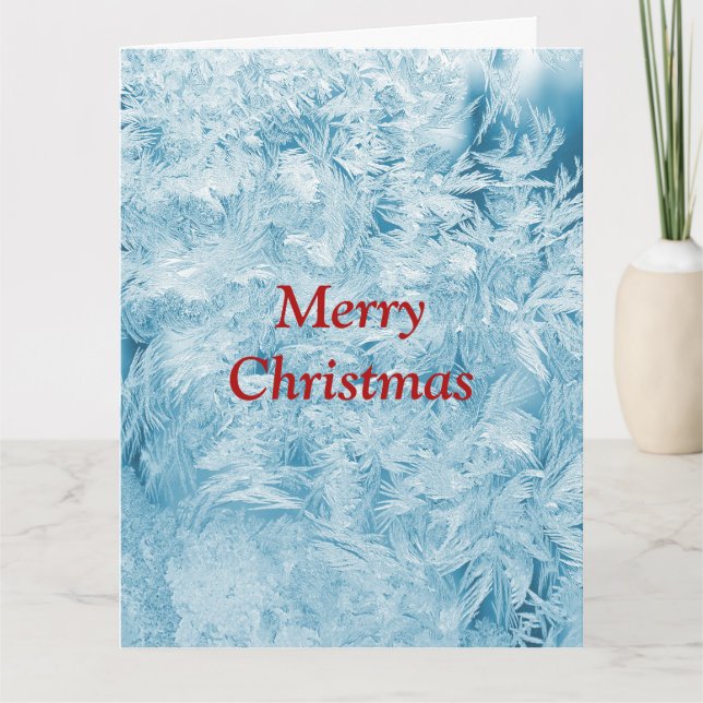 Abstrakta fjädrar och snöflingor  kort (Framsida)