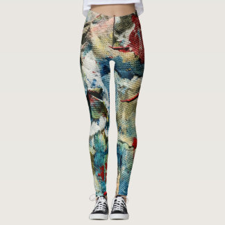 Abstrakta flödesleggings leggings