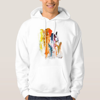 Abstrakta former födda från en levande konstnärs p hoodie