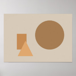 Abstrakta Former Konst Poster