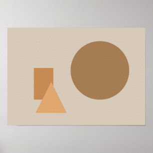 Abstrakta Former Konst Poster