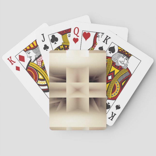 Abstrakta former mönster casinokort (Baksidan)